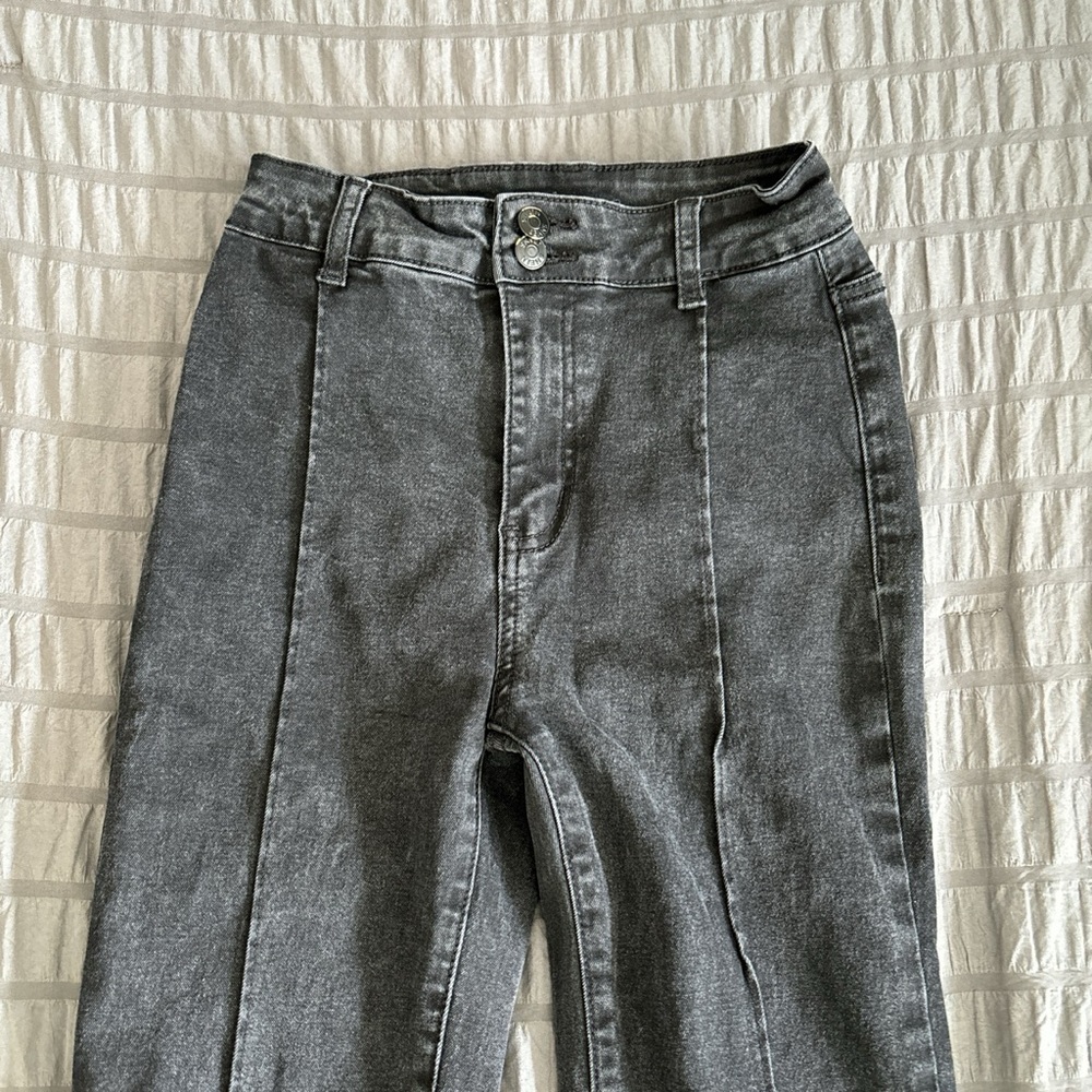 Skinny ribbed jeans